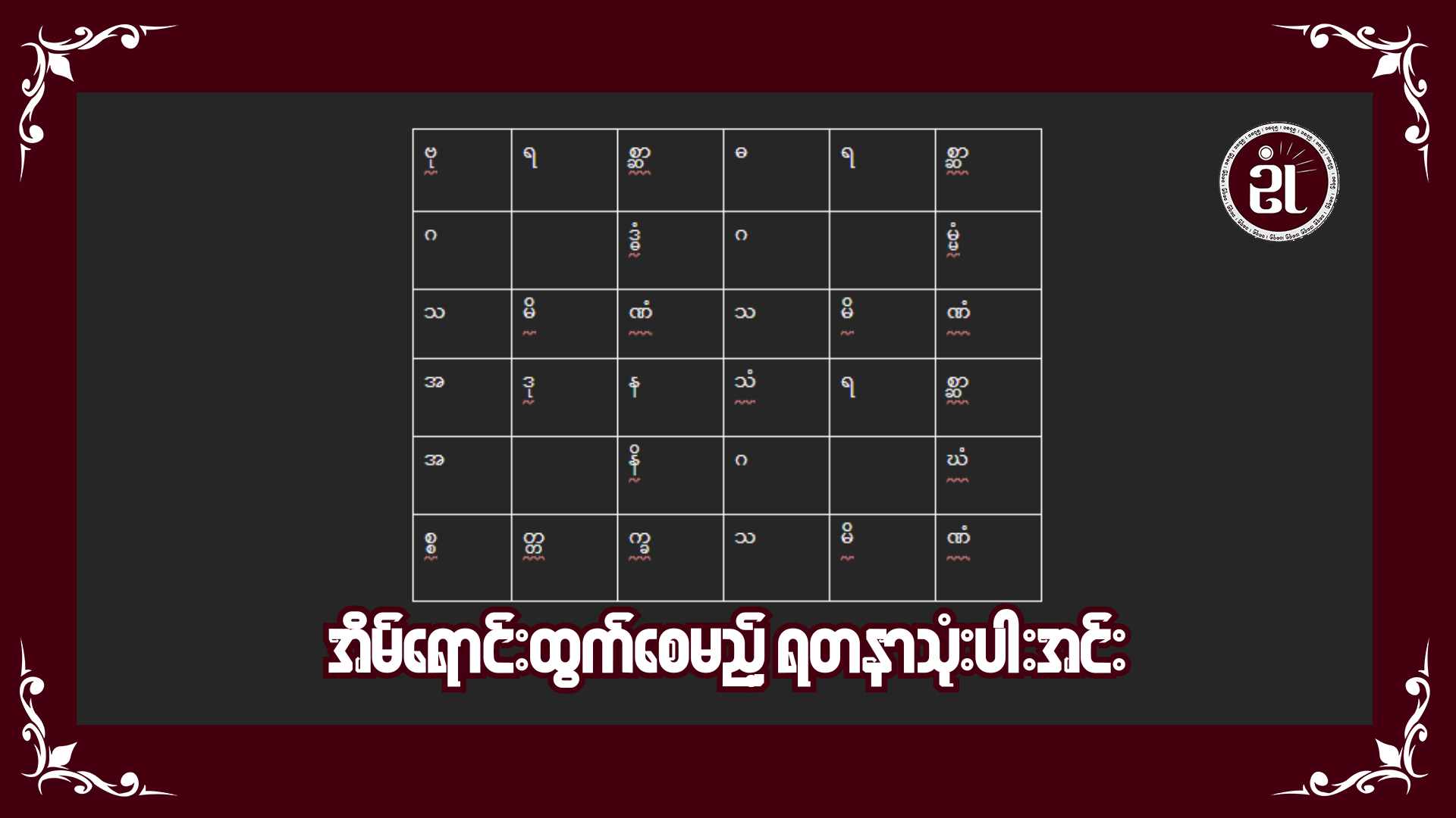 အိမ်ရောင်းထွက်စေမည့် ရတနာသုံးပါးအင်း